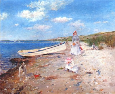 Ein sonniger Tag in der Shinnecock-Bucht von William Merritt Chase